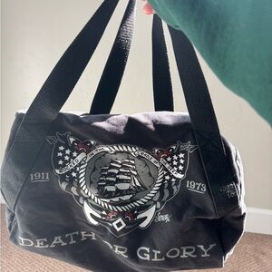 Death or Glory Black canvas duffle